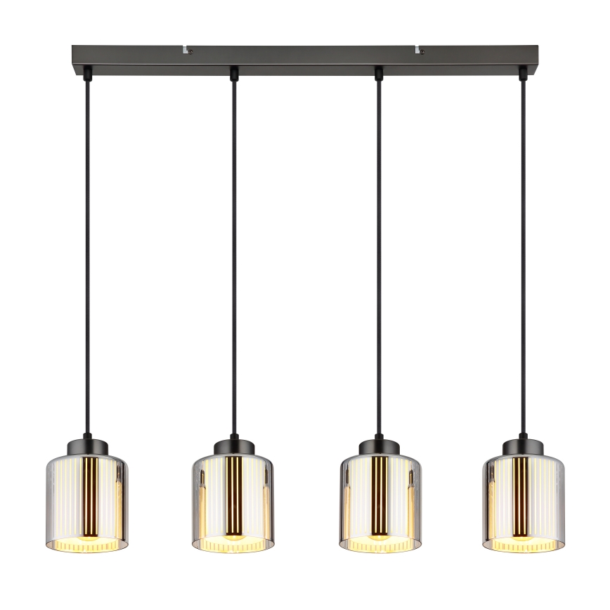 Globo - Lustra ar auklu 4xE27/60W/230V spīdīgi hromēts