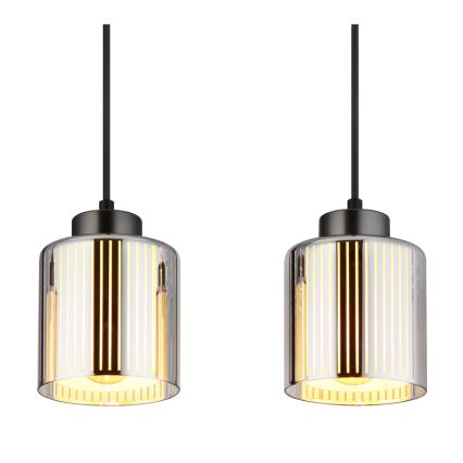 Globo - Lustra ar auklu 4xE27/60W/230V spīdīgi hromēts