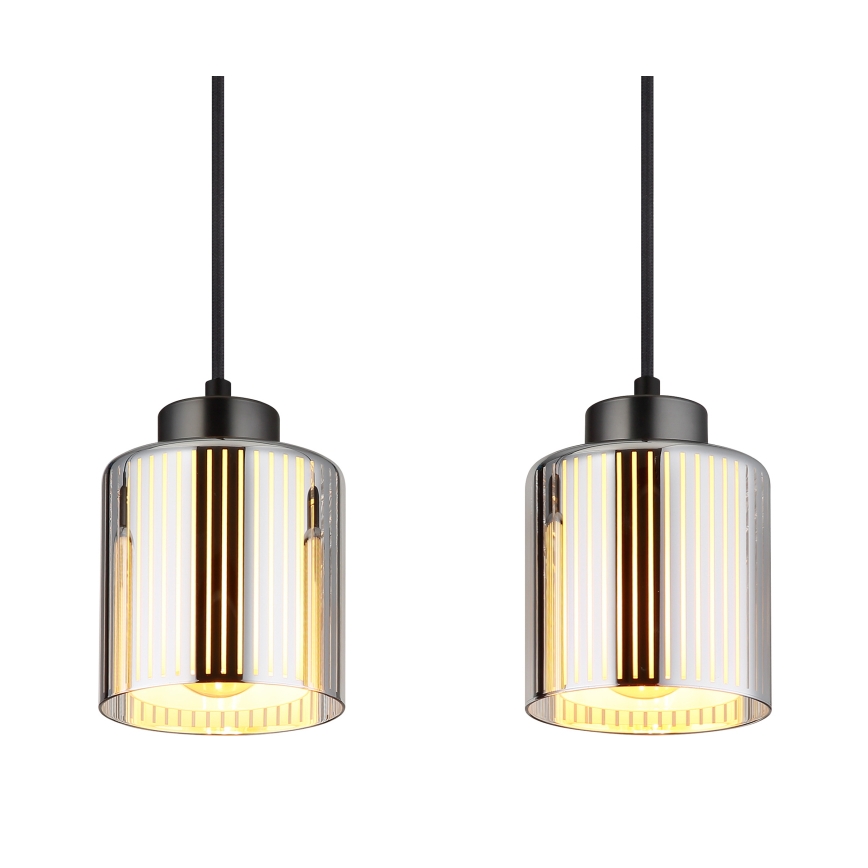 Globo - Lustra ar auklu 4xE27/60W/230V spīdīgi hromēts