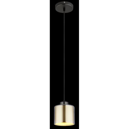 Globo - Lustra ar auklu 1xE27/60W/230V spīdīgi hromēts d. 14 cm