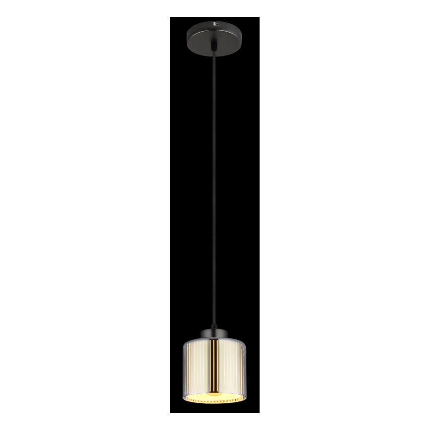 Globo - Lustra ar auklu 1xE27/60W/230V spīdīgi hromēts d. 14 cm