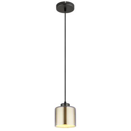 Globo - Lustra ar auklu 1xE27/60W/230V spīdīgi hromēts d. 14 cm