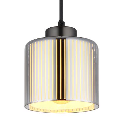 Globo - Lustra ar auklu 1xE27/60W/230V spīdīgi hromēts d. 14 cm