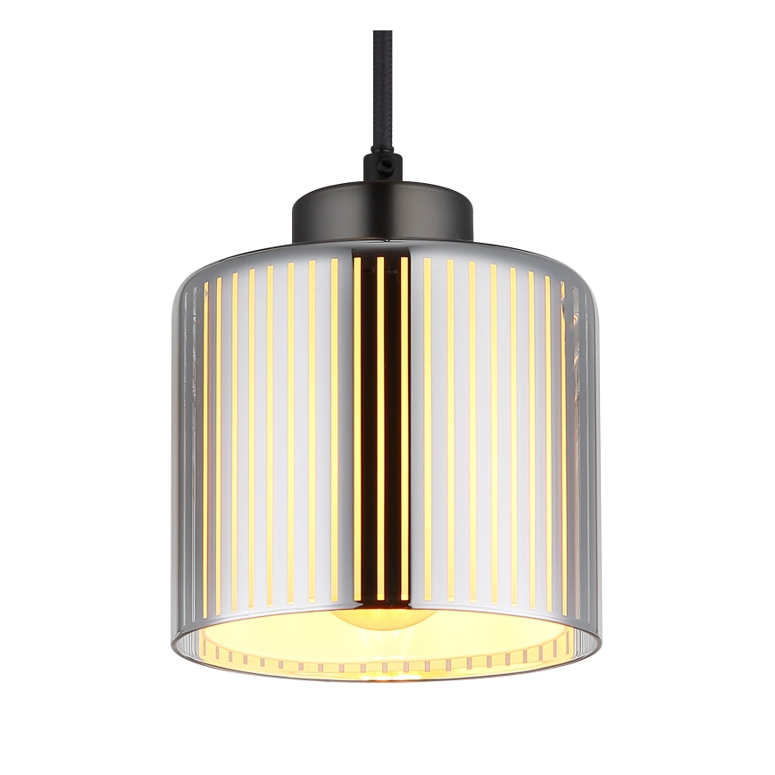 Globo - Lustra ar auklu 1xE27/60W/230V spīdīgi hromēts d. 14 cm