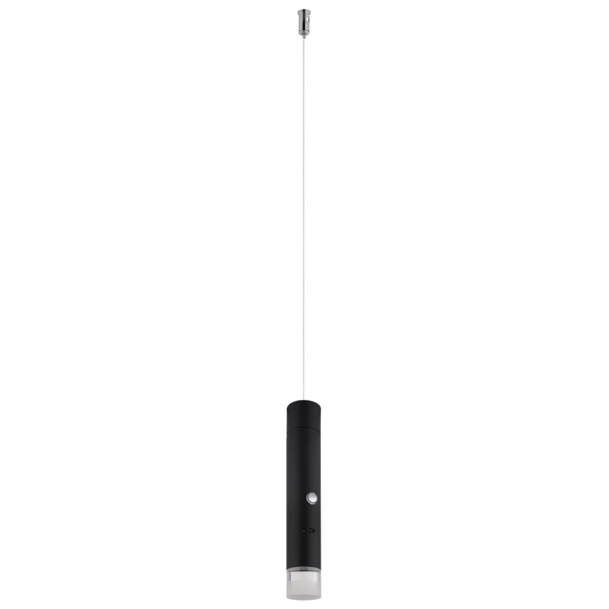Globo - LED gaismeklis ar skārienjutīgu dimmeru un uzlādi (2 vienā) LED/2W/230/5V, melns