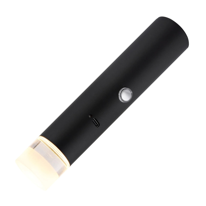 Globo - LED gaismeklis ar skārienjutīgu dimmeru un uzlādi (2 vienā) LED/2W/230/5V, melns