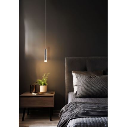 Globo - LED aptumšojams skārienjūtīgs uzlādējams gaismeklis 2v1 LED/2W/230/5V matēts hroms
