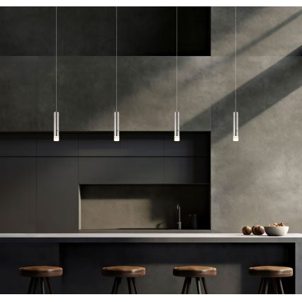 Globo - LED aptumšojams skārienjūtīgs uzlādējams gaismeklis 2v1 LED/2W/230/5V matēts hroms