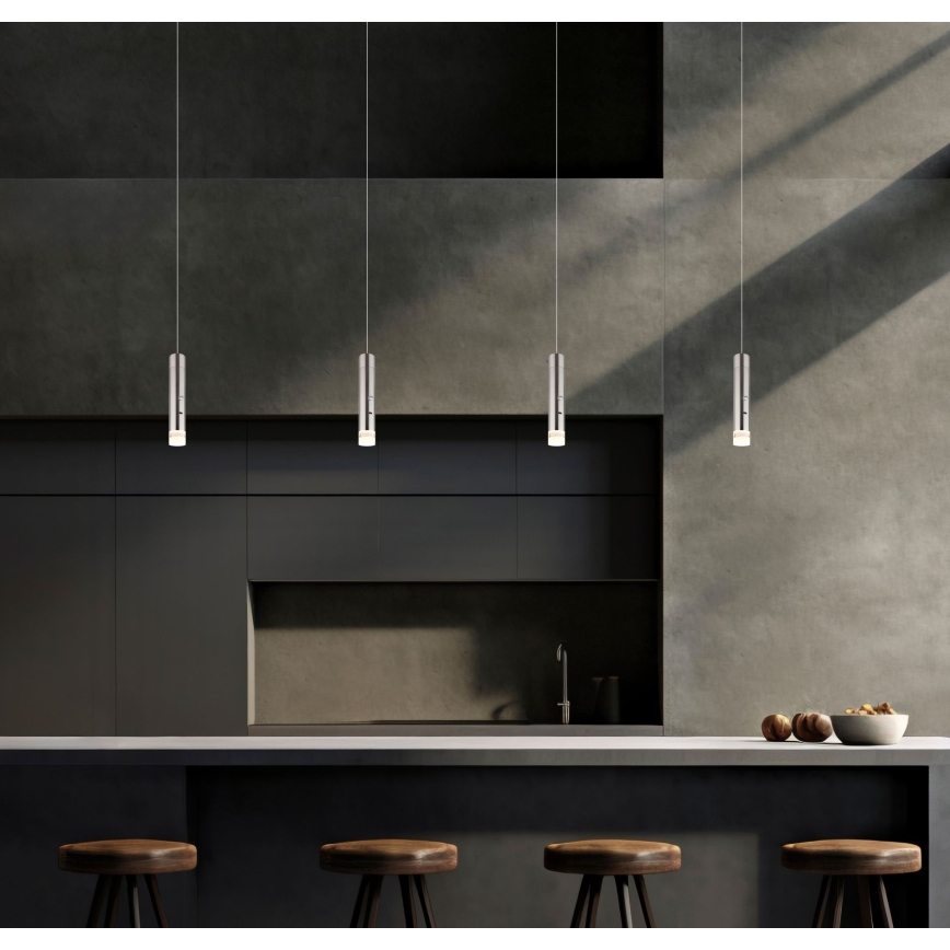 Globo - LED aptumšojams skārienjūtīgs uzlādējams gaismeklis 2v1 LED/2W/230/5V matēts hroms