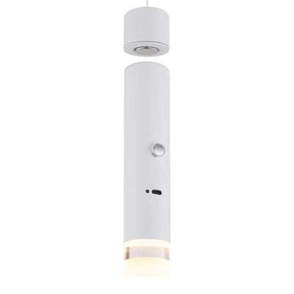 Globo - pieskāriena regulējama uzlādējamā LED lampa 2 vienā LED/2W/230/5V balta