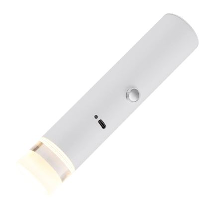 Globo - LED aptumšojams skārienvadāms uzlādējamais gaismeklis 2 vienā LED/2W/230/5V balts