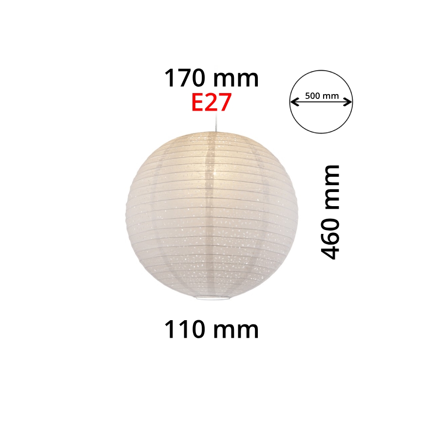 GLOBO 16911 - Lustras abažūrs VARYS E27 pr.50 cm