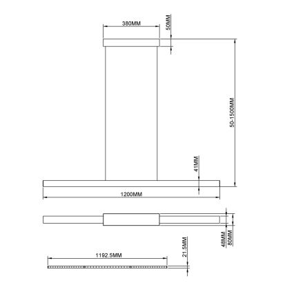 Globo - LED lustra uz troses LED/24W/230V 3000K