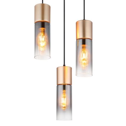 Globo - karājamā lustra uz kabeļa 3xE27/25W/230V, bronzas krāsā, Ø 30 cm