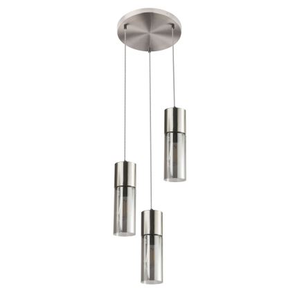 Globo - Lustra ar auklu 3xE27/25W/230V d. 30 cm matēts hroms