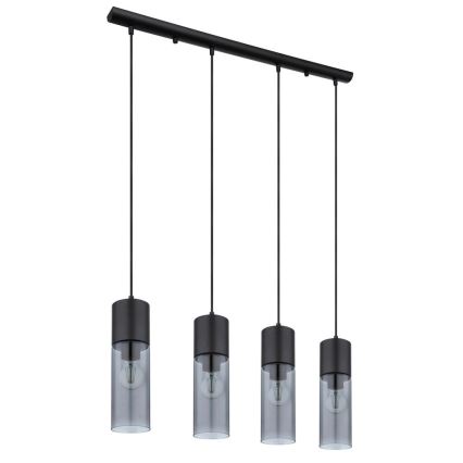 Globo - Lustra ar auklu 4xE27/25W/230V melna