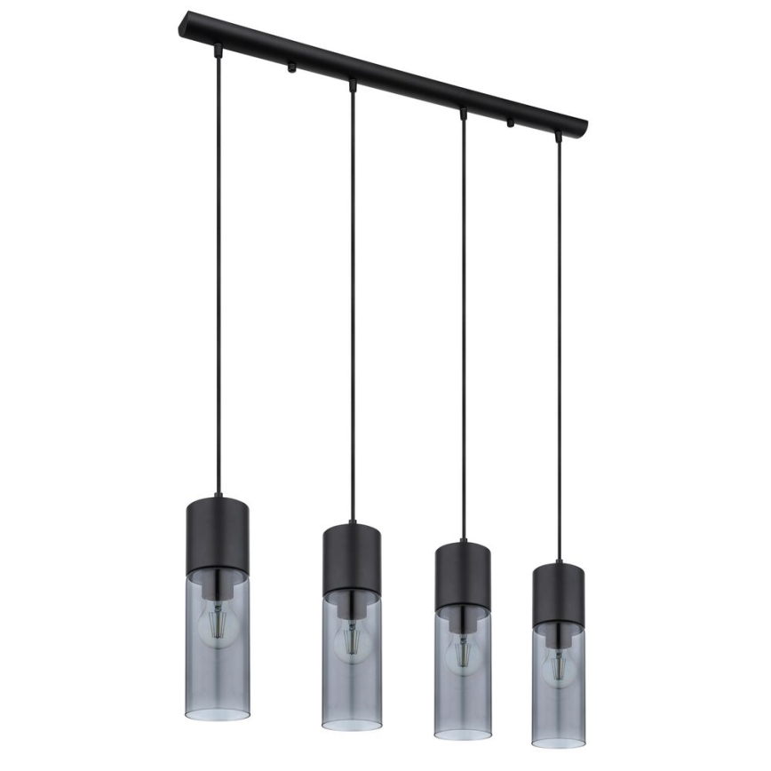 Globo - Lustra ar auklu 4xE27/25W/230V melna