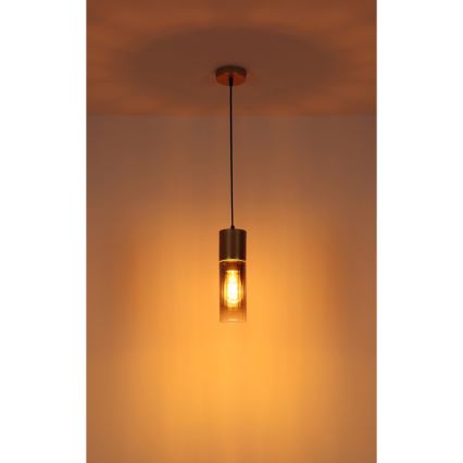 Globo - Lustra ar auklu 1xE27/25W/230V bronza d. 10 cm