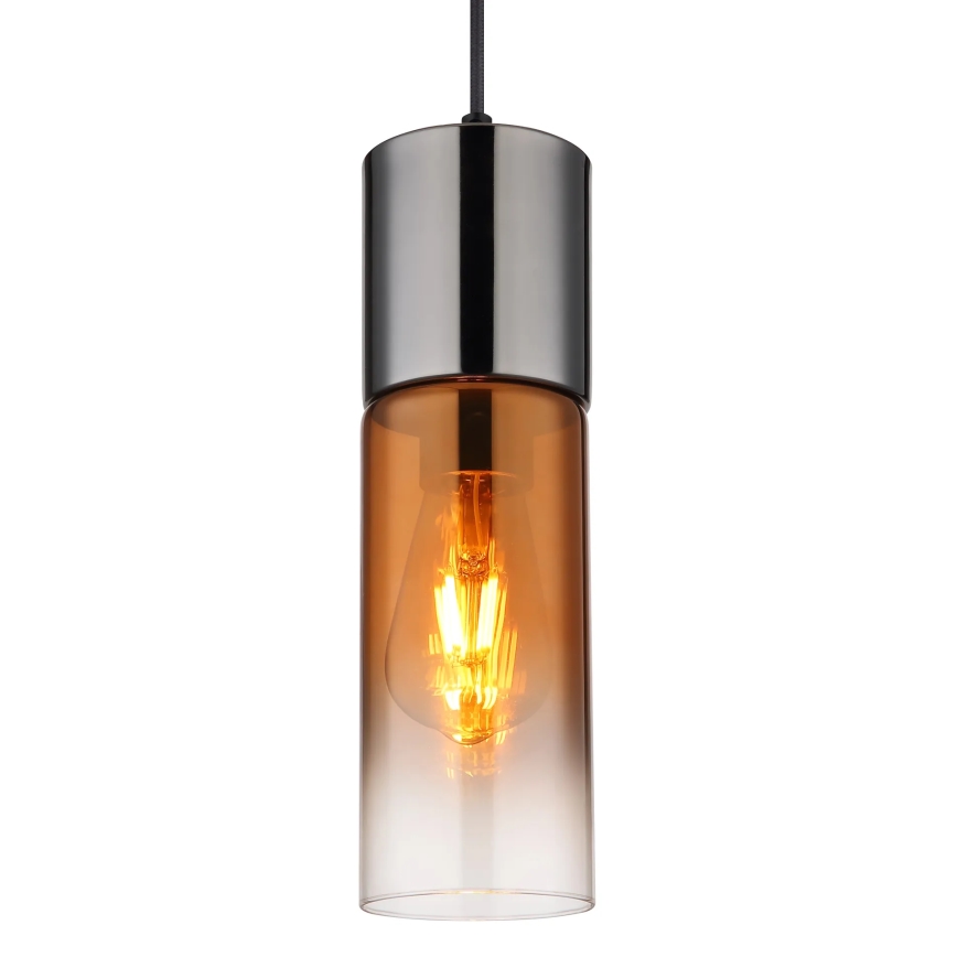 Globo - Lustra ar auklu 1xE27/25W/230V d. 10,5 cm melna/varš