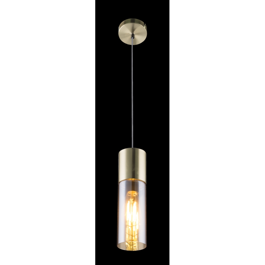 Globo - Lustra ar auklu 1xE27/25W/230V d. 10,5 cm misiņš