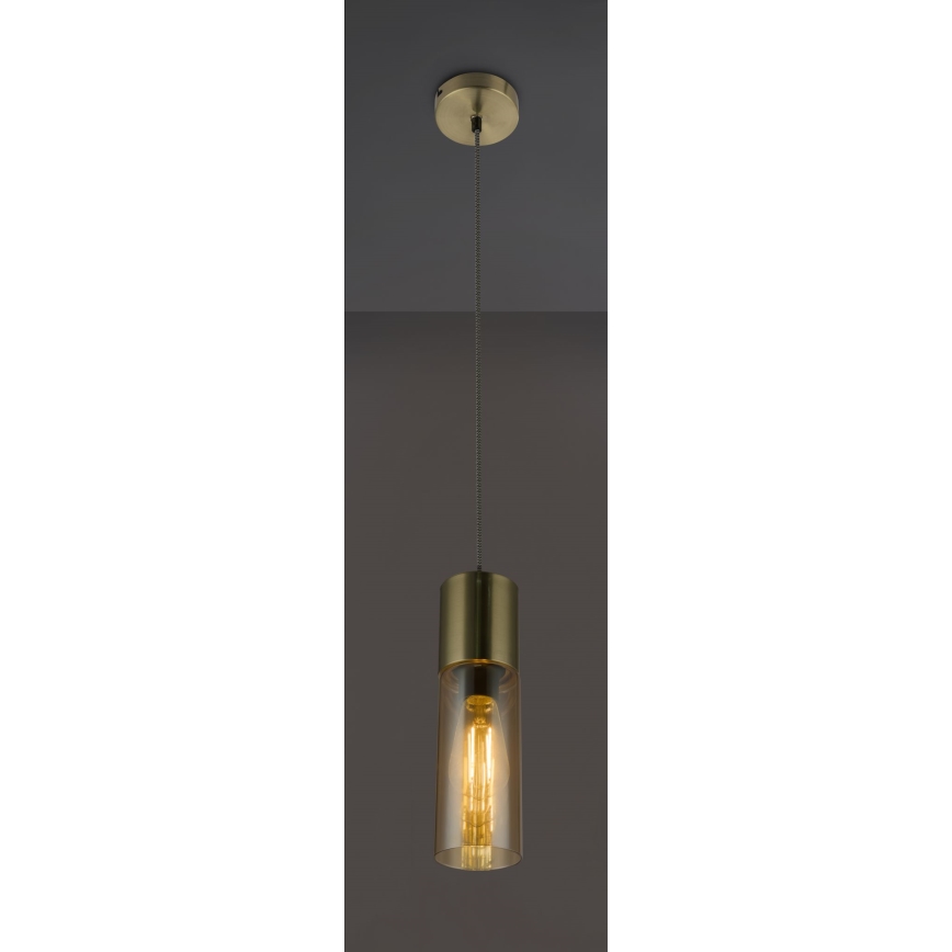 Globo - Lustra ar auklu 1xE27/25W/230V d. 10,5 cm misiņš