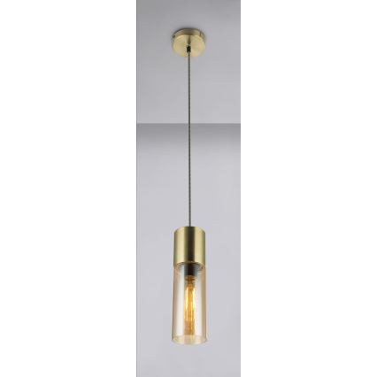 Globo - Lustra ar auklu 1xE27/25W/230V d. 10,5 cm misiņš