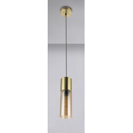 Globo - Lustra ar auklu 1xE27/25W/230V d. 10,5 cm misiņš