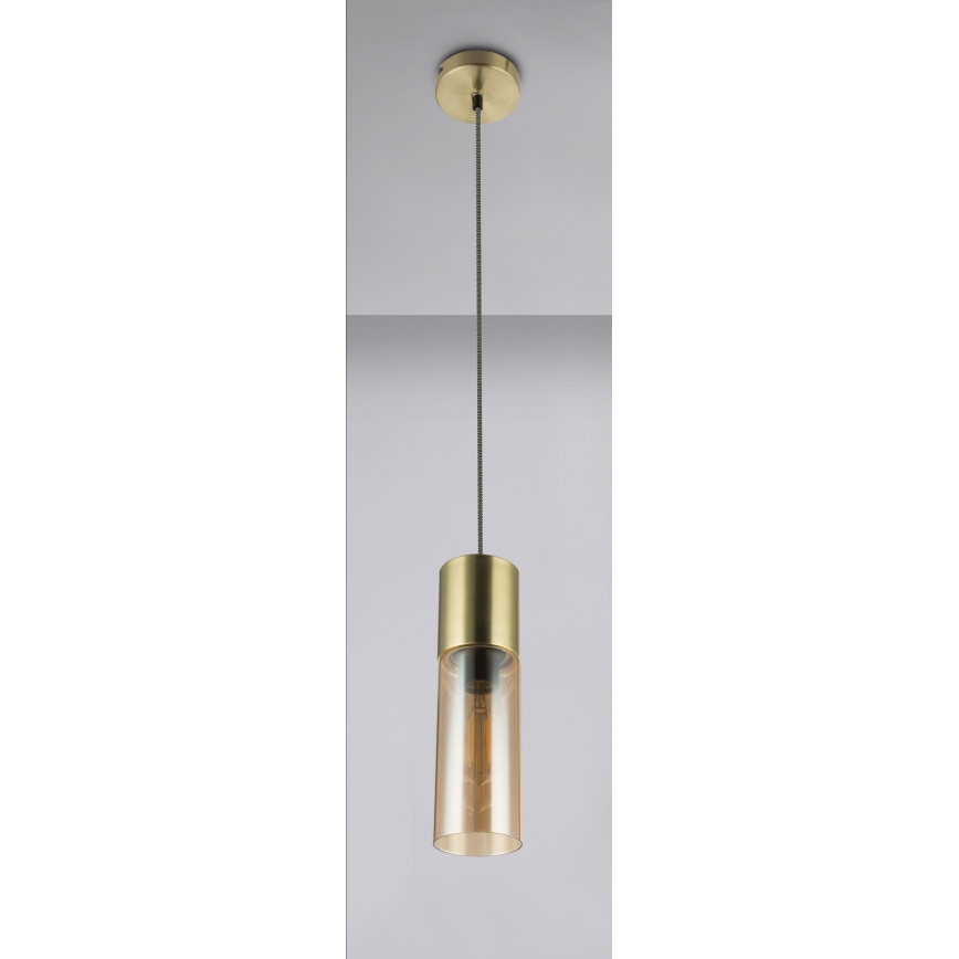 Globo - Lustra ar auklu 1xE27/25W/230V d. 10,5 cm misiņš