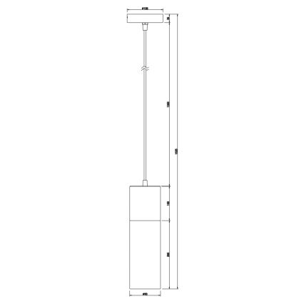 Globo - Lustra ar auklu 1xE27/25W/230V d. 10,5 cm misiņš