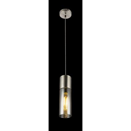 Globo - Lustra ar auklu 1xE27/25W/230V d. 10,5 cm matēts hroms