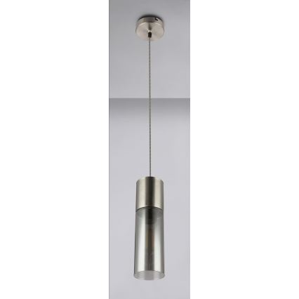 Globo - Lustra ar auklu 1xE27/25W/230V d. 10,5 cm matēts hroms