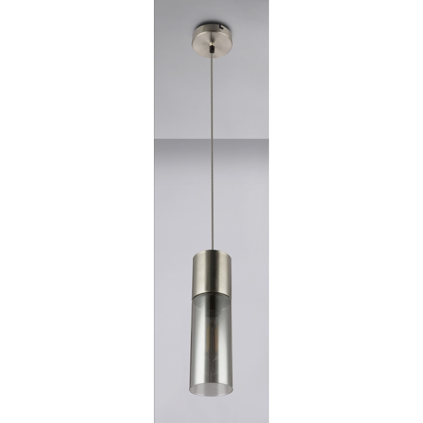 Globo - Lustra ar auklu 1xE27/25W/230V d. 10,5 cm matēts hroms