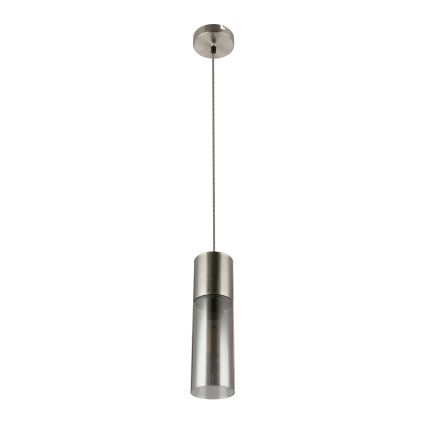 Globo - Lustra ar auklu 1xE27/25W/230V d. 10,5 cm matēts hroms