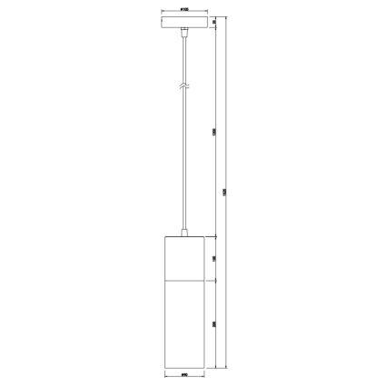 Globo - Lustra ar auklu 1xE27/25W/230V d. 10,5 cm matēts hroms