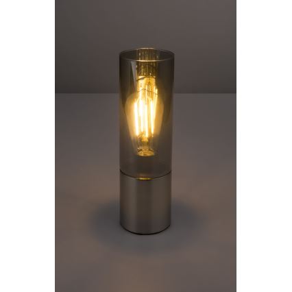 Globo - Skārienvadāma galda lampa 1xE27/25W/230V d. 9 cm matēts hroms