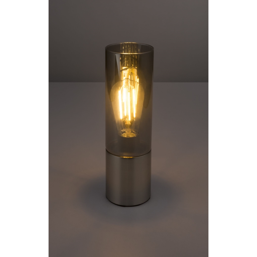 Globo - Skārienvadāma galda lampa 1xE27/25W/230V d. 9 cm matēts hroms