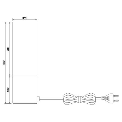 Globo - Skārienvadāma galda lampa 1xE27/25W/230V d. 9 cm matēts hroms