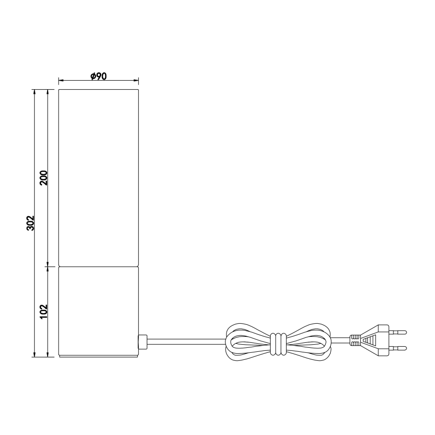 Globo - Skārienvadāma galda lampa 1xE27/25W/230V d. 9 cm matēts hroms