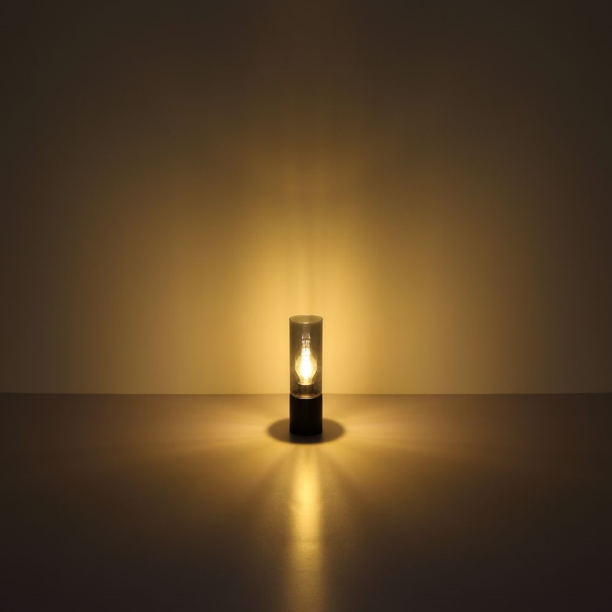 Globo - Skārienvadāma galda lampa 1xE27/25W/230V d. 9 cm melna