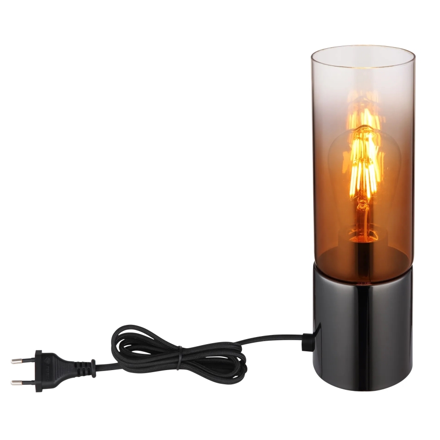 Globo - Galda lampa 1xE27/25W/230V d. 9 cm melna/varš