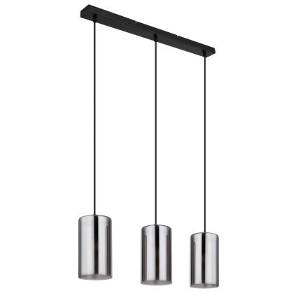 Globo - Lustra ar auklu 3xE14/25W/230V melna