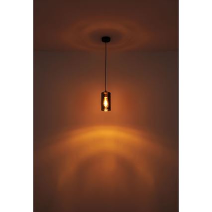 Globo - Lustra ar auklu 1xE27/25W/230V d. 11 cm melna