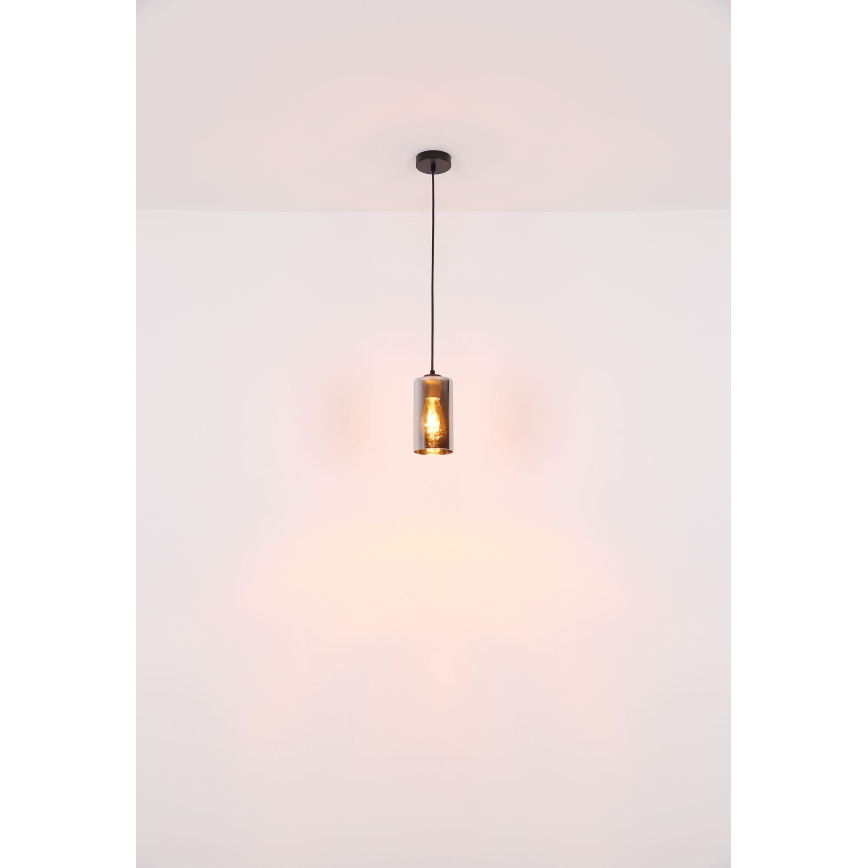 Globo - Lustra ar auklu 1xE27/25W/230V d. 11 cm melna