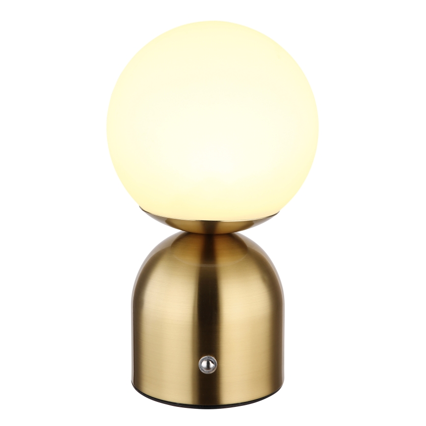 Globo - LED Aptumšojama skārienvadāma galda lampa LED/2,5W/3,7V 2700K/4000K/6500K 1800 mAh USB misiņš