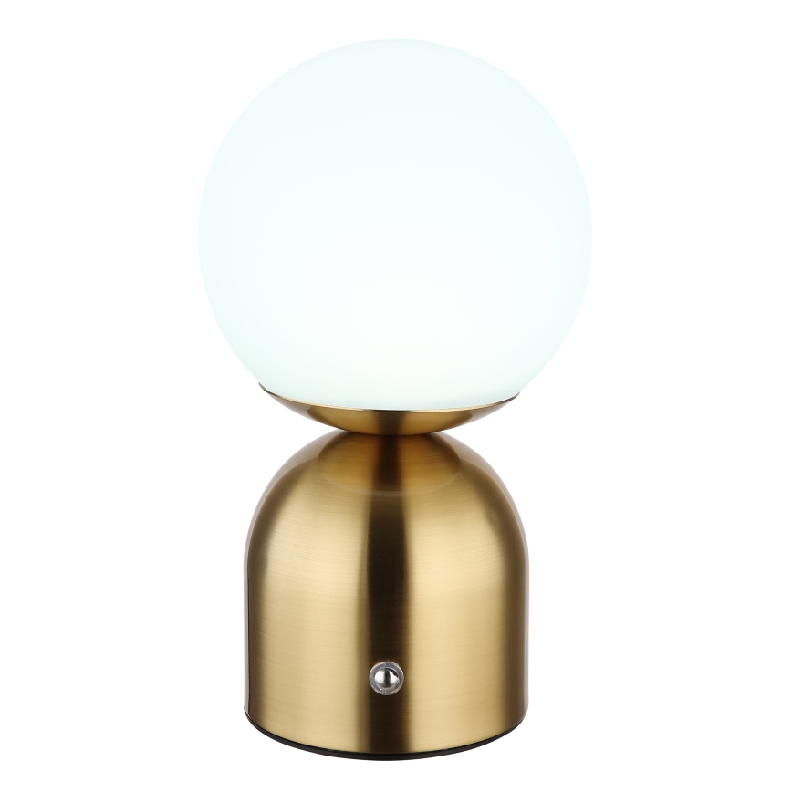 Globo - LED Aptumšojama skārienvadāma galda lampa LED/2,5W/3,7V 2700K/4000K/6500K 1800 mAh USB misiņš