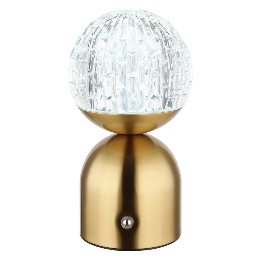 Globo - LED Aptumšojama skārienvadāma galda lampa LED/2,5W/3,7V 2700/4000/6500K 1800 mAh USB misiņš