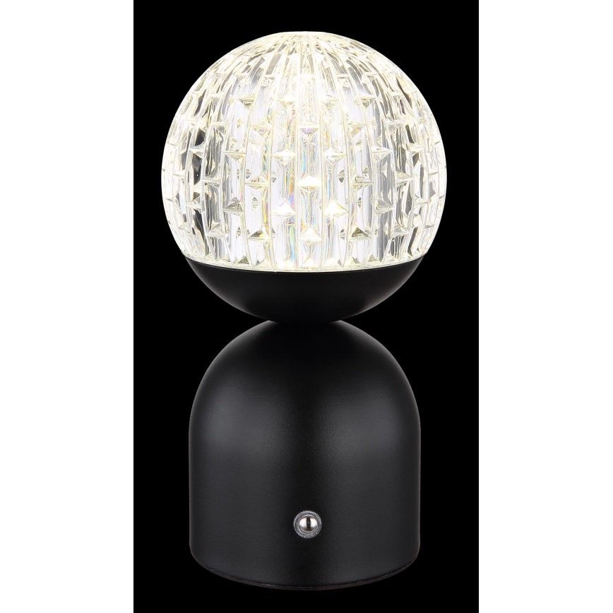 Globo - LED Aptumšojama skārienvadāma galda lampa LED/2W/5V 2700/4000/6500K 1800 mAh melna