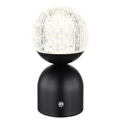 Globo - LED Aptumšojama skārienvadāma galda lampa LED/2W/5V 2700/4000/6500K 1800 mAh melna