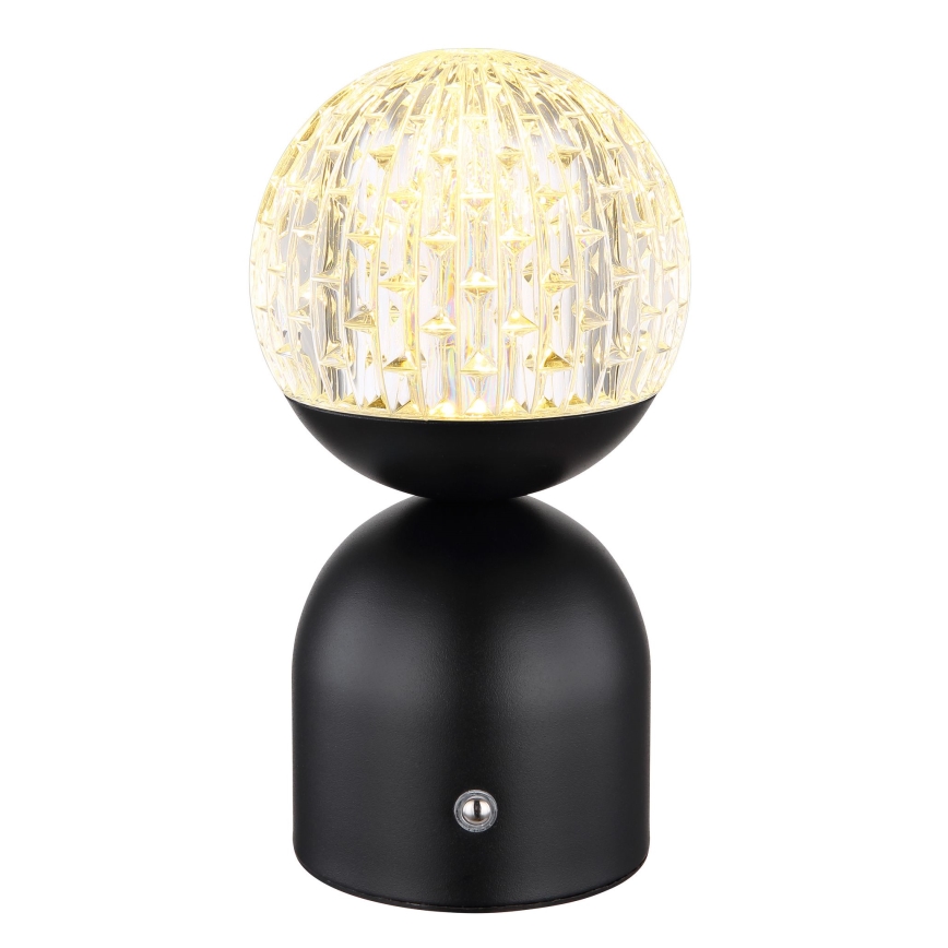 Globo - LED Aptumšojama skārienvadāma galda lampa LED/2W/5V 2700/4000/6500K 1800 mAh melna