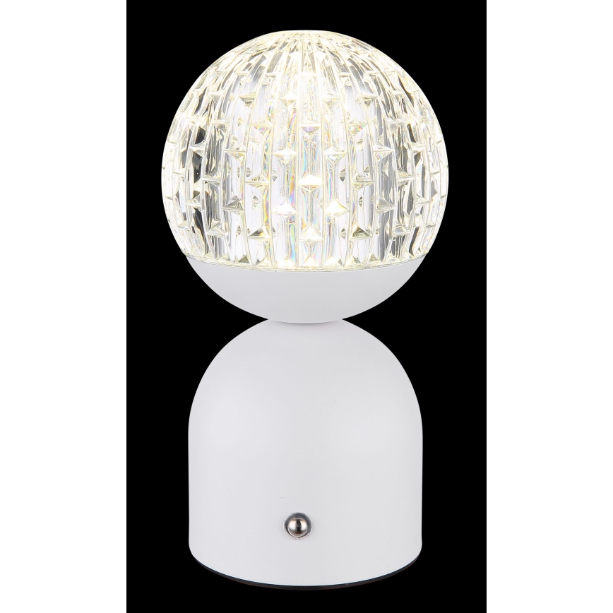 Globo - LED Aptumšojama skārienvadāma galda lampa LED/2W/5V 2700/4000/65000K 1800 mAh balta